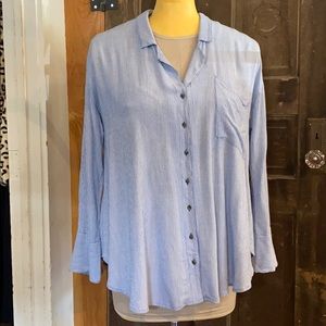 Free People Magic Breeze Blue Stripe